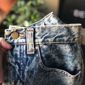 Vintage Denim Pencil Skirt